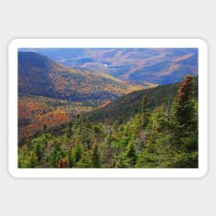 Foliage Covered Mountainscape Keene Valley Adirondacks New York Sticker